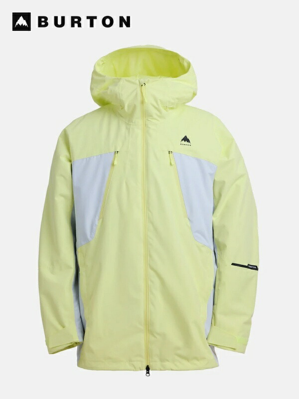 BURTON バートン｜25/26模範例 Men\u0027s Reserve 2L 3-In-1 Jacket #GLOW YELLOW GREEN/GRAY CLOUD [304841] メンズ 取っておく 2L 3-インチ-1 上衣【S_30】