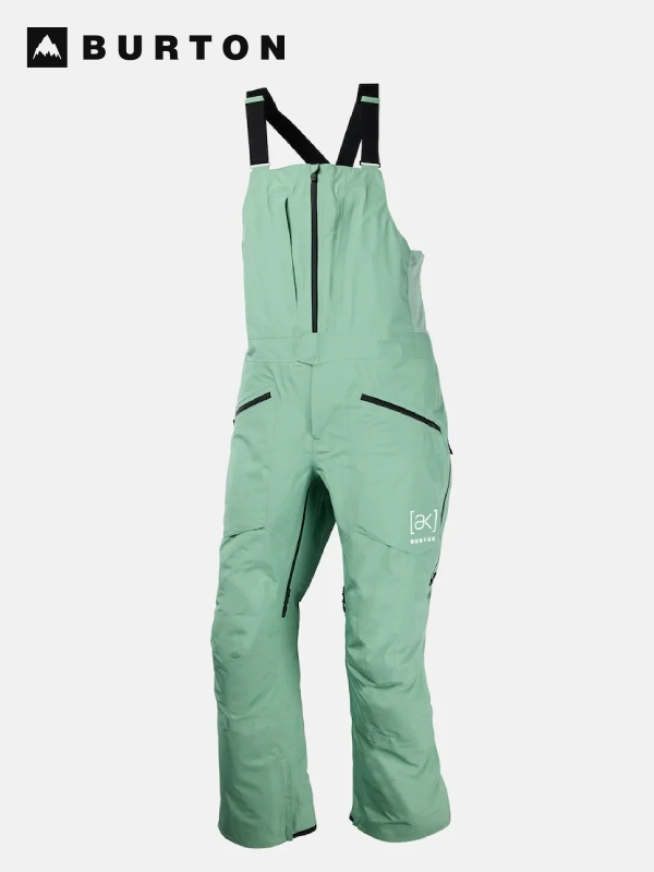 BURTON バートン｜25/26模範例 Men\u0027s [ak] Freebird GORE?TEX 3L Bib Pants #SOFT SAGE [100241] メンズ [ak] 無償性小鳥 ゴアテックス 3L 伸ばすこと ビブパンツ【S_30】