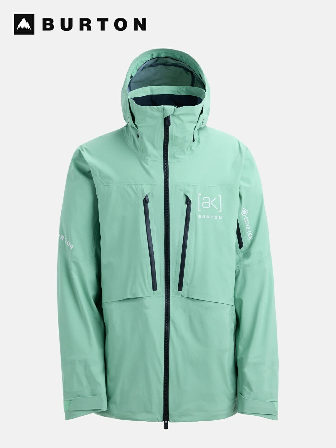 BURTON バートン｜25/26模範例 Men\u0027s [ak] Hover GORE?TEX C-Knit 3L Jacket #SOFT SAGE [100131] メンズ ak ホバー ゴアテックス C-編み物 3L 伸ばすこと 上衣【S_30】
