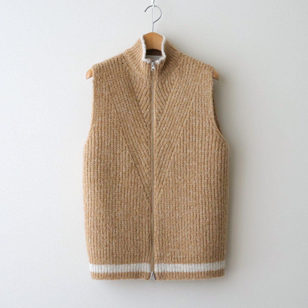 ASEEDONCLOUD｜Blushed knit vest #Beige [252804]｜TAMAYA-GROUP店