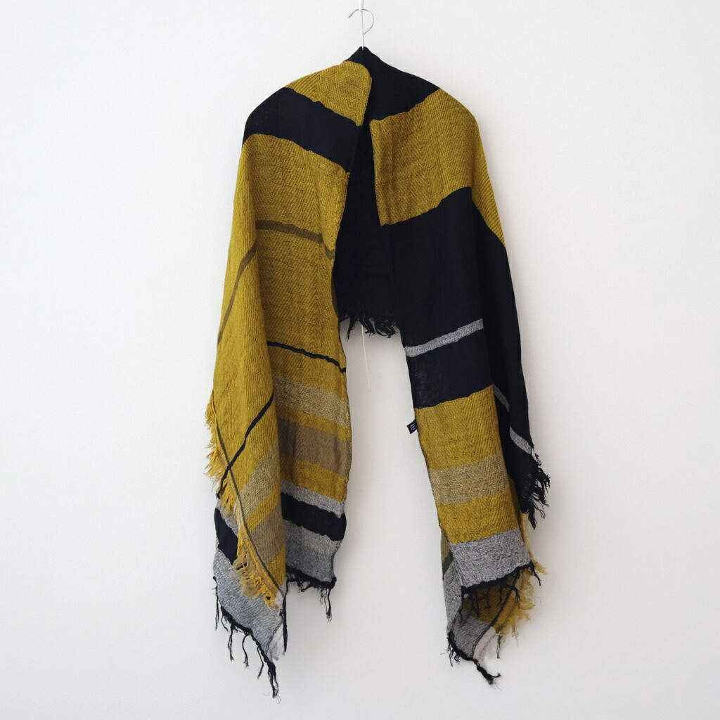 tamaki niime｜roots shawl MIDDLE #E [YE-BK-1375]