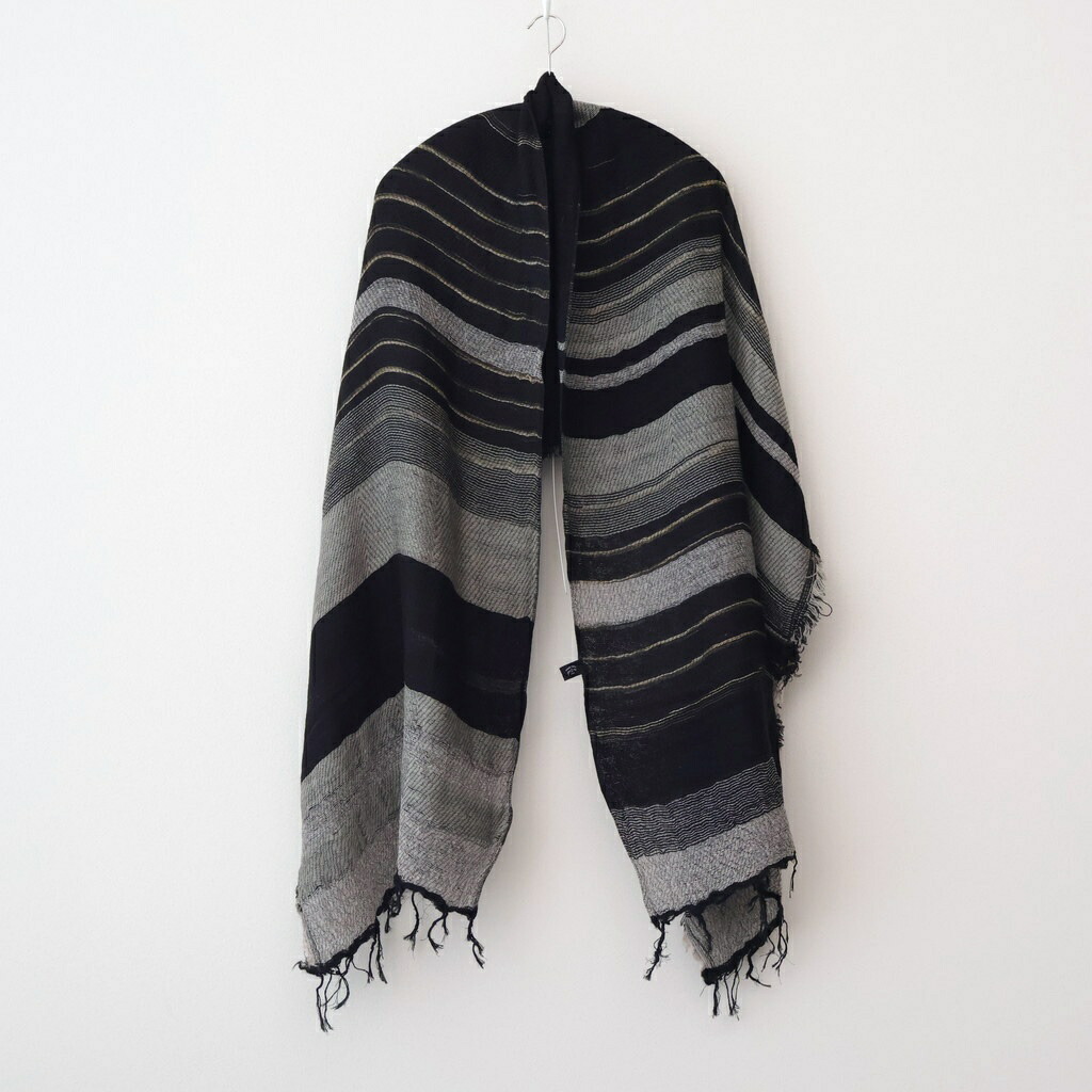 tamaki niime｜roots shawl MIDDLE #F [BK-GY-1119]