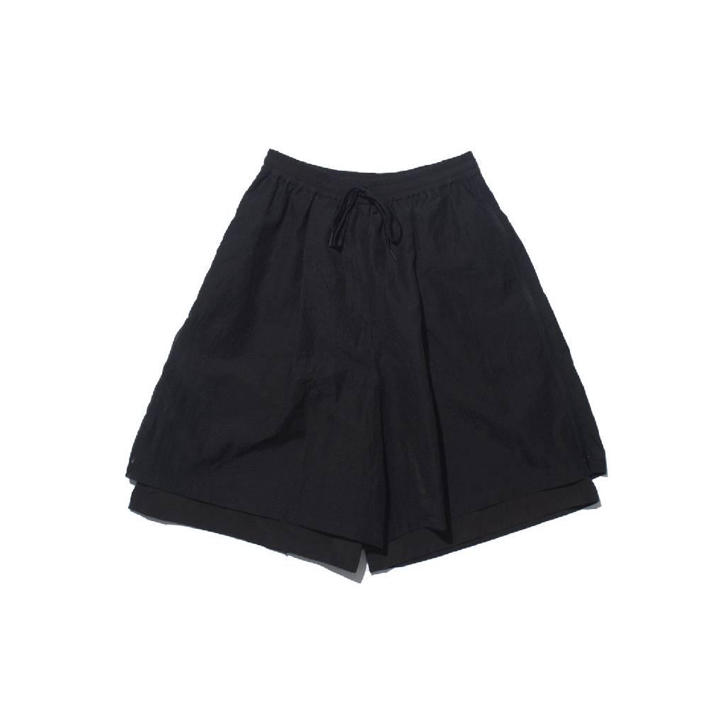 F/CE.｜MESH LAYERED WIDE SHORT PANTS #BLACK [FST15261U0001]