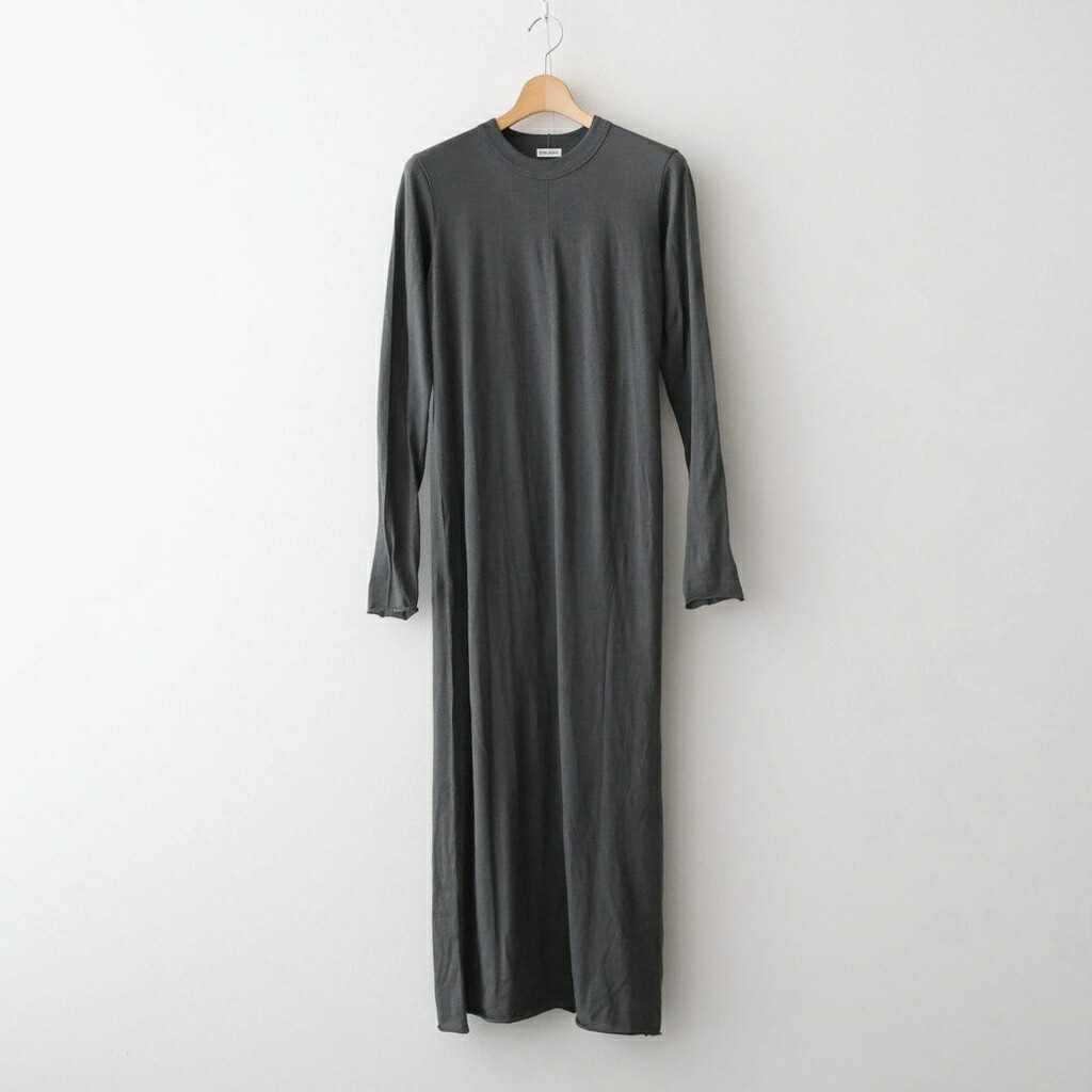INSCRIRE｜Cotton Cashmere No. Dress #GREY [I25AW-CUT6]