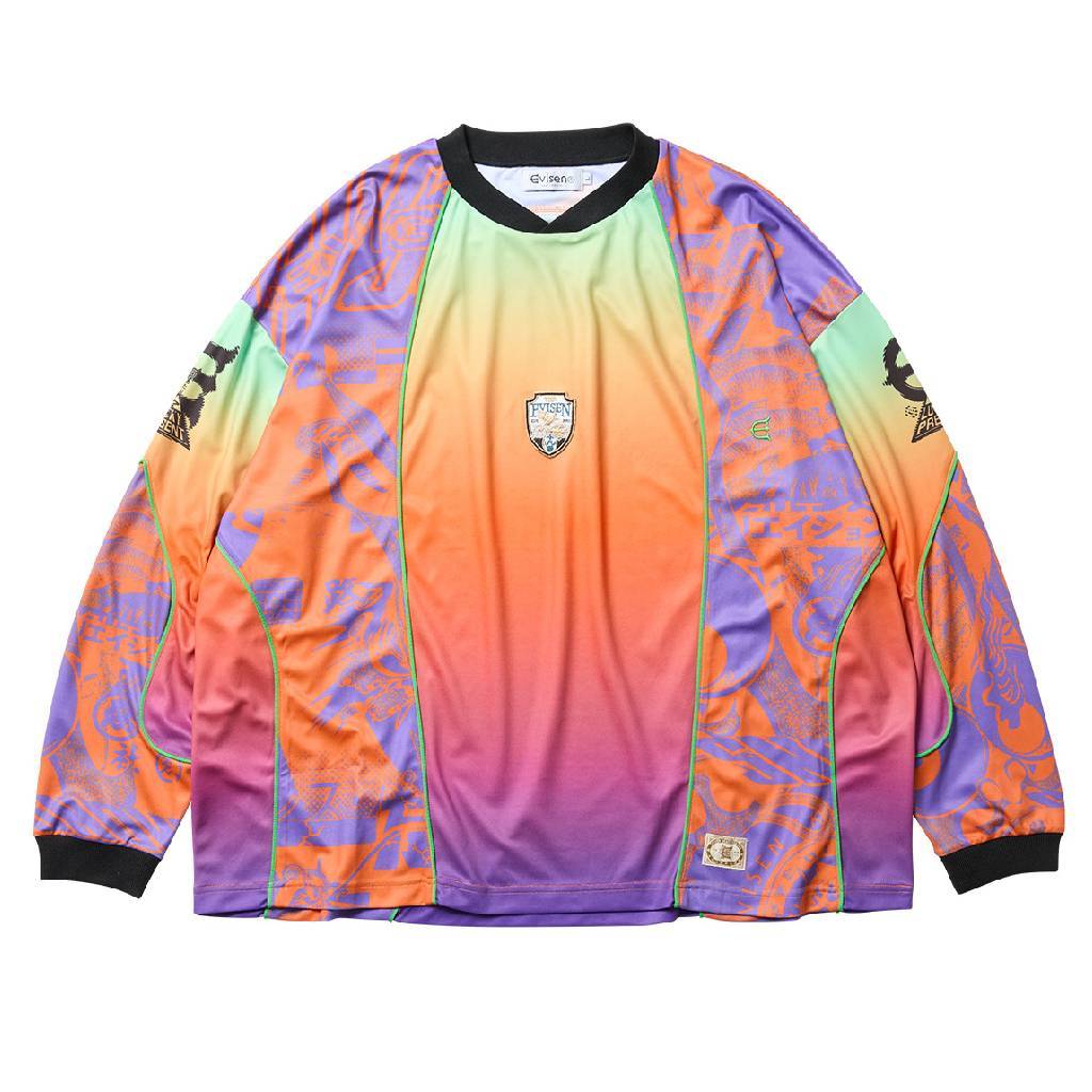 Evisen Skateboards｜PHEASANT MOTO JERSEY #Orange/Purple [26SS-SW07]