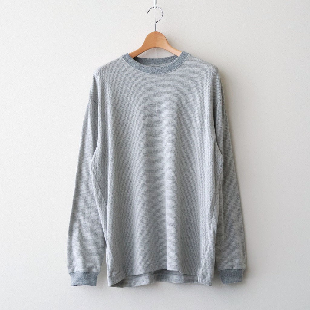 crepuscule｜Border L/S Cutsew #L.GRAY [2601-012]｜TAMAYA-GROUP店