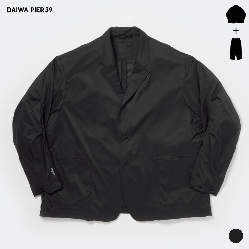 DAIWA PIER39｜TECH PERTEX TRAVEL 2B JACKET \u0026 TECH PERTEX TRAVEL PANTS #BLACK [BJ-62026 / BP-63026]