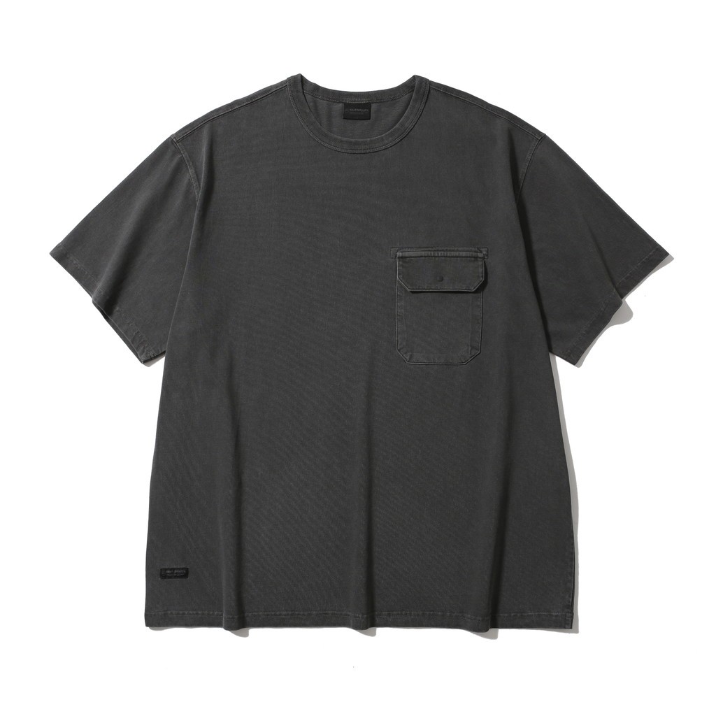 HAVEOFFDUTY｜DYED POCKET HALF SLEEVE TEE #DARK GREY [HOD26-01-TS002]