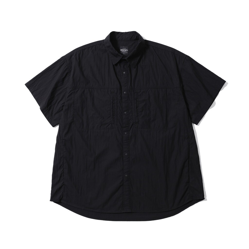 HAVEOFFDUTY｜HIDDEN POCKET HALF SLEEVE SHIRTS CN #BLACK [HOD26-01-ST005]