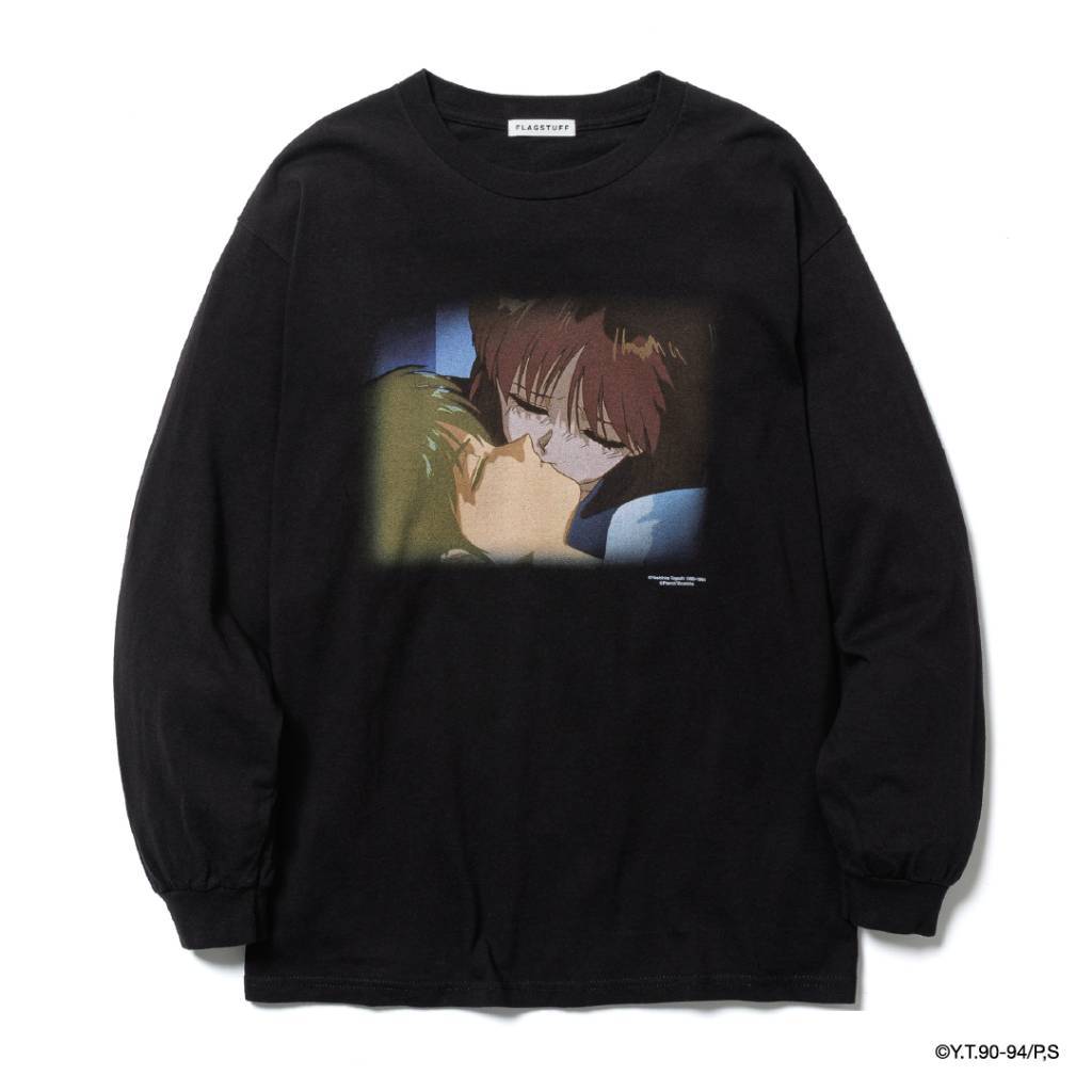 F-LAGSTUF-F｜幽遊白書 | 「KISS」 LS TEE #BLACK [26SS-FSx幽遊白書-03 / FS2009]｜TAMAYA-GROUP店