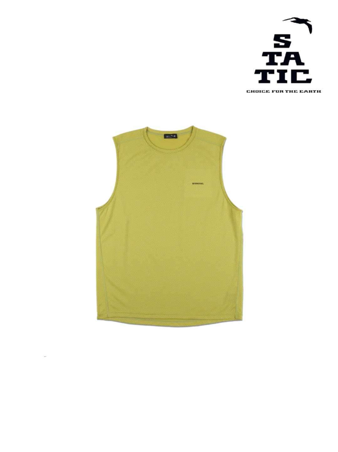 STATIC 静的｜Adjust Sleeveless #Olive [35230]  アジャスト 衣袂受け答え ティーシャツ
