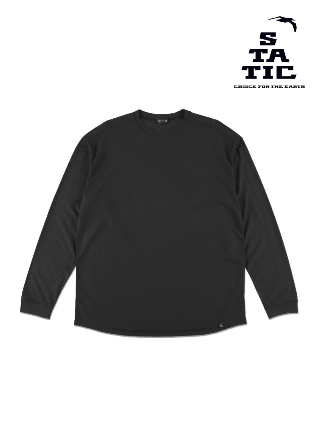 STATIC 不変｜RAW L/S #Off Black [36212] 置き目 ロング捩り