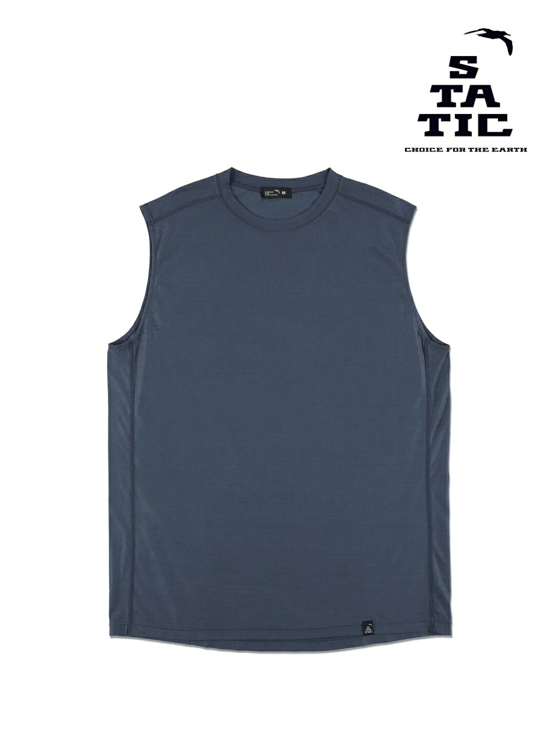 STATIC 静的｜RAW Sleeveless #Dusky Blue [36210] 置き目 衣袂受け答え