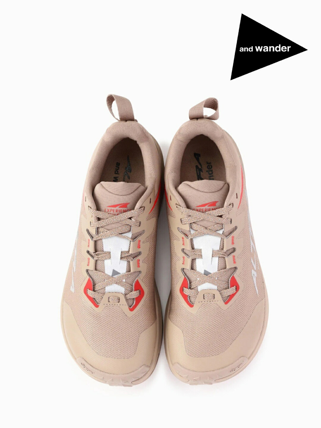 and wander アンドワンダー｜Altra&times;and wander EXPERIENCE WILD 3+ #beige/040 [6978219] アルトラ&times;アンドワンダー エクスペリエンス ワイルド 3+｜TAMAYA-GROUP店