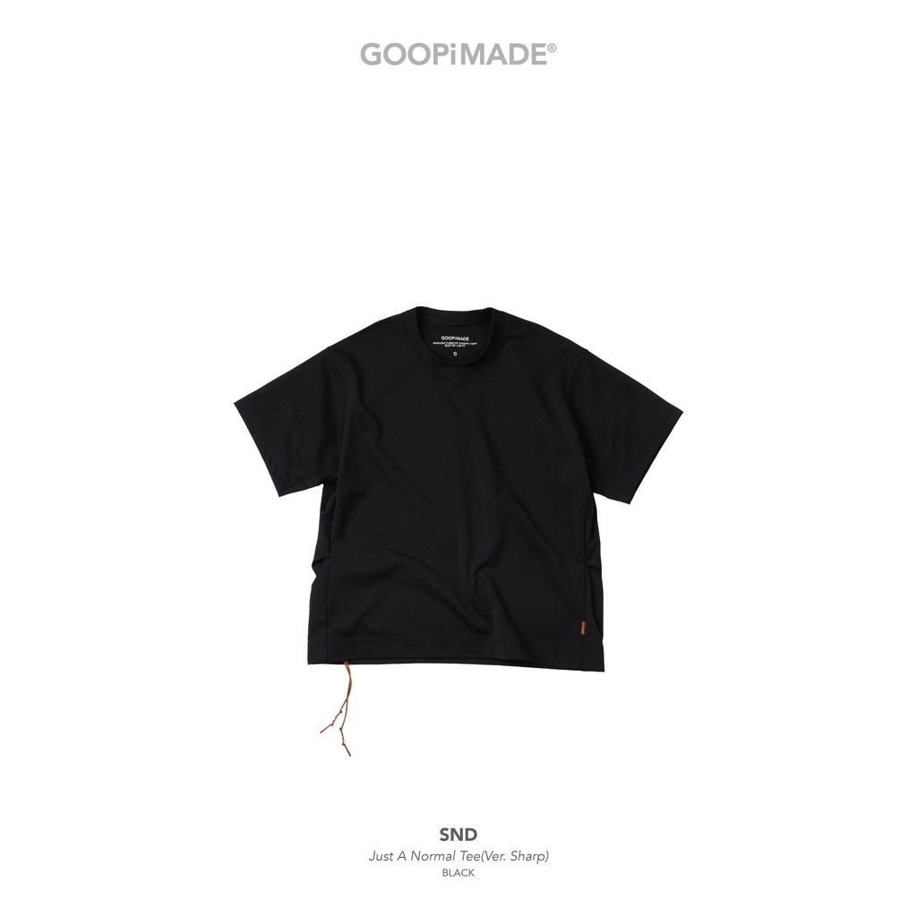 GOOPiMADE｜SND - Just A Normal Tee（Ver. Sharp） #Black [GOOPI-26SS-MAY-04]