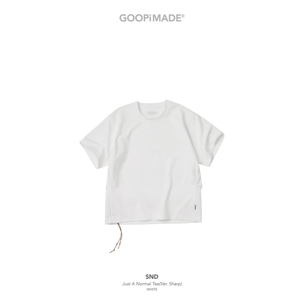 GOOPiMADE｜SND - Just A Normal Tee（Ver. Sharp） #White [GOOPI-26SS-MAY-04]