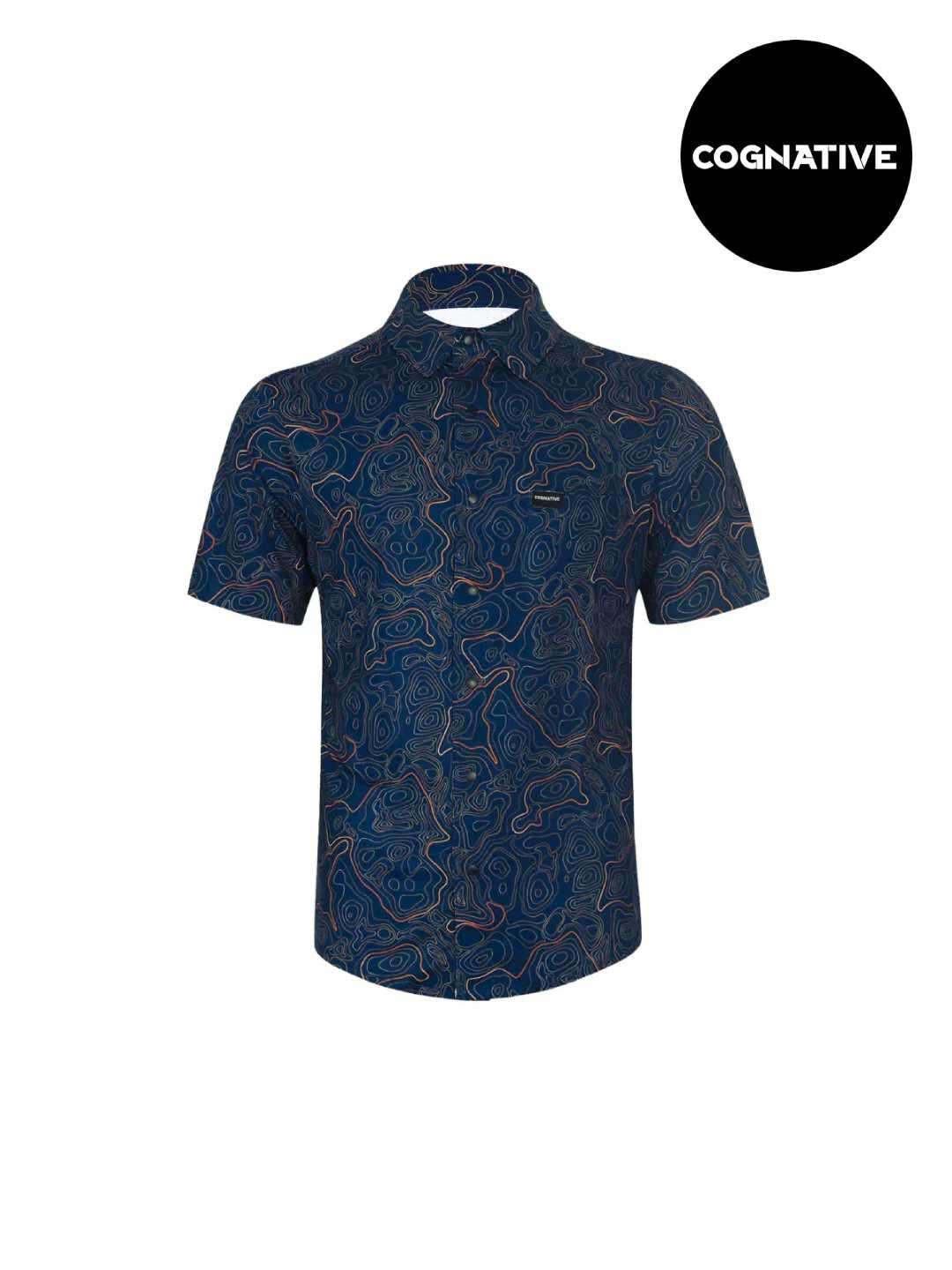 Cognative コグネイティブ｜Men's Short Sleeve Catalyst Shirt #Indigo Topo [CM-MCIM] メンズ 半袖カタリストシャツ｜TAMAYA-GROUP店