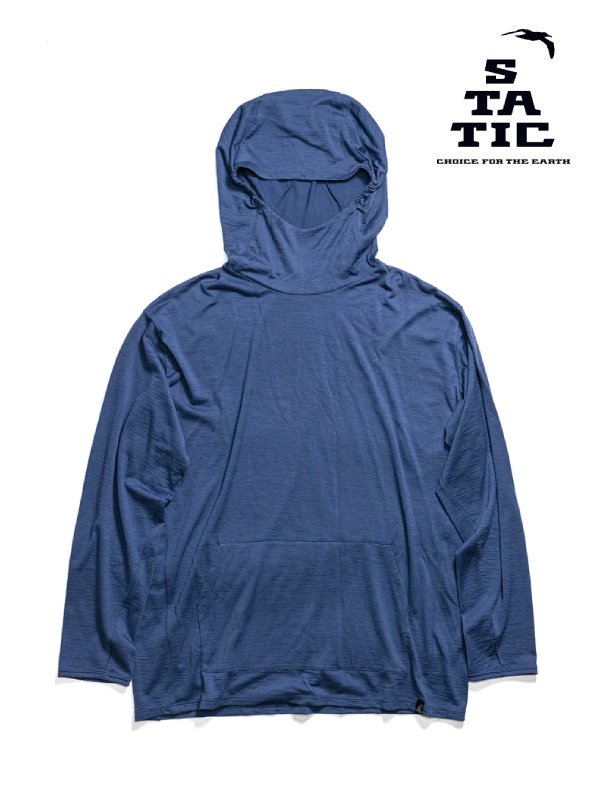 STATIC 不変 ｜RAW L.W. HOODY #Ocean Blue [100923] 置き目 LW フーディ（ユニ一発やる） メンズウェア-その他-ウェア