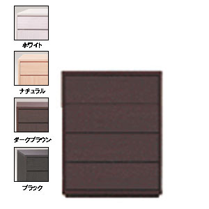COMOローチェスト プッシュタイプ 【4段】 幅75×奥行43.5×高さ94.3cm タンス クローゼット 木製 完成品 日本製 送料込 衣類 収納 整理 モダン 大量 送料無料 モデラート