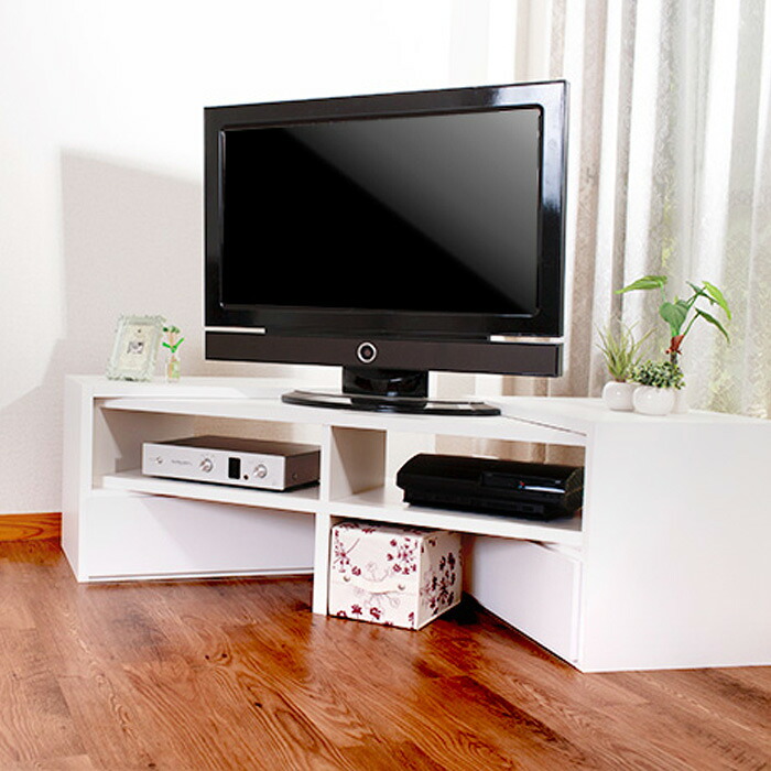 お部屋とTVに合わせて伸縮テレビ台 VEEO ローボード コーナー なリビングボード TV 伸張 木製 日本製 完成家具 送料無料 AV収納(tvボード オーディオボード tvラック テレビラック オーディオラック テレビ) 一人暮らし ひとり 一人 二人暮らし｜EUセレクション 21,158円