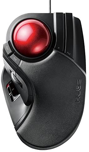 【ポイント2倍】 【クーポン付】 エレコム トラックボールマウス 有線 大玉 8ボタン チルト機能 ブラック M-HT1URBK 送料無料｜モデラート ガジェットショップ