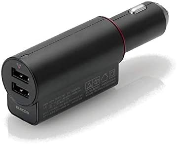 【ポイント2倍】 【クーポン付】 エレコム ACDC充電器/2USBポート(自動識別)/2.4A/ブラック 送料無料