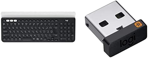 【尖んがり2倍】 【クーポン券付】 セットロジクール 無線電話鍵盤 K780 Bluetooth Unifying 無線電話 無線電話 鍵盤 国内置き目品 \u0026 Unifying 受信システム RC24-UFPC2  無線電話 RC24-UFPC 国内置き目品