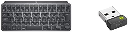 【尖んがり2倍】 【クーポン券付】 MX KEYS mini KX700GR  申し受ける式 Logi Bolt Unifying非相応う USB-C-A  無線電話鍵盤 \u0026 Logi Bolt USB 受信システム LBUSB1  黒いこと