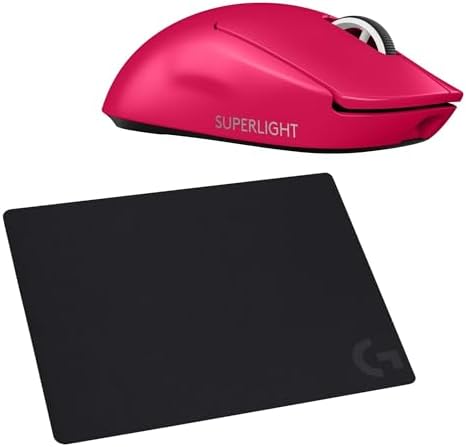【尖んがり2倍】 【クーポン券付】 G 無線電話 ゲーミングマウス G PRO X SUPERLIGHT 2 二十日鼠パッド 仕掛ける [ G-PPD-004WL-MG + G240f ] マゼンタ 国内置き目品