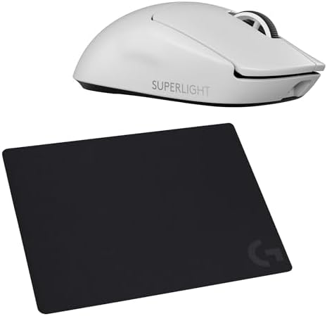 【尖んがり2倍】 【クーポン券付】 G 無線電話 ゲーミングマウス G PRO X SUPERLIGHT 2 二十日鼠パッド 仕掛ける [ G-PPD-004WL-WH + G240f ] 白いこと 国内置き目品