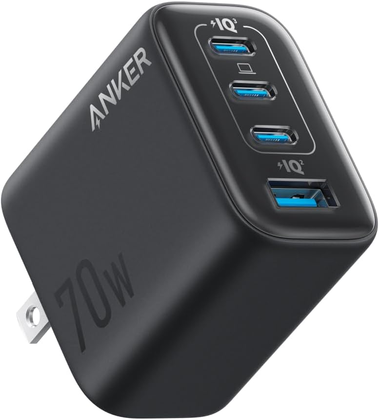 【尖んがり2倍】Anker Zolo Charger (70W, 4 Ports) 黒いこと【 PD相応う/PSE科学技術標準尺度其れ相応】iPhone 続きもの/Air MacBook Windows パソコン iPad Galaxy Android かっこ良い電話機 万覚え帳パソコン 各種 余分の物備品相応う 貨物輸送無料