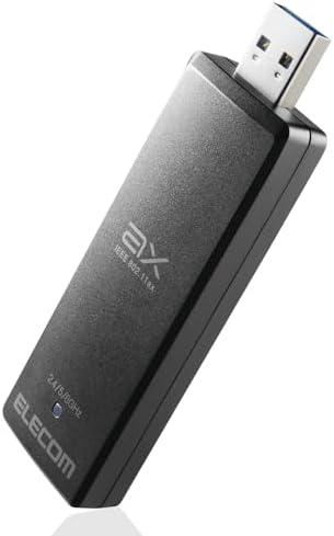 【尖んがり2倍】 【引き換え証付】 エレコム 無線電話ローカルエリアネットワークアダプター Wi-Fi 6E 2402+2402+574 Mbps USB3.0 相応う WDC-XE2402TU3-B パソコン・周辺機器-無線LANルーター