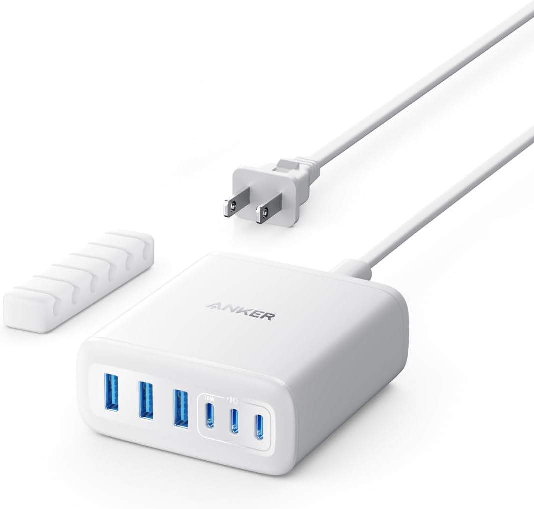 【ポイント2倍】 【500円引クーポン付】 Anker Charger (112W, 6 Ports, GaN) MacBook PD対応Windows PC iPad iPhone Galaxy Android スマートフォン ノートPC 各種 送料無料