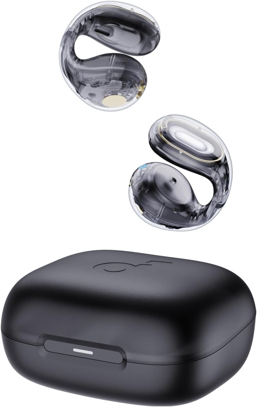 【ポイント2倍】 【500円引クーポン付】 Soundcore C30i（Bluetooth 5.3）【オープンイヤー型ワイヤレスイヤホン/イヤーカフ/ IPX4防水規格/ 最大30時間再生 / マルチポイント接続】クリアブラック　送料無料
