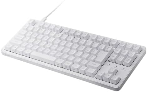 【ポイント2倍】 【クーポン付】 メカニカルキーボード Leggero 有線 テンキーレス Nキーロールオーバー対応 5000万回高耐久スイッチ採用 茶軸 ホワイト TK-MC30UKTWH