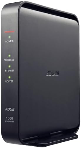 【ポイント2倍】 【クーポン付】 バッファロー WiFi ルーター 無線LAN Wi-Fi 6 11ax / 11ac AX1500 1201+300Mbps Easy Mesh iPhone 16e / 16 / 15 / 14 / Nintendo Switch / PS5 動作確認済み WSR-1500AX2L/N