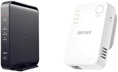 【ポイント2倍】 【クーポン付】 バッファロー WiFi ルーター 無線LAN Wi-Fi 6 11ax / 11ac AX1500 1201+300Mbps Easy Mesh WSR-1500AX2L/N + WiFi 無線LAN 中継機 Wi-Fi 5 11ac 866 + 300 Mbps ハイパワー WEX-1166DHPL/N
