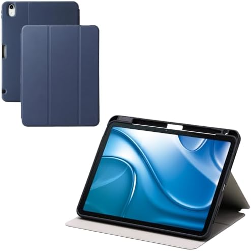 【ポイント2倍】 【クーポン付】 iPad Air 11インチ (M3/M2) 10.9 (第5世代 第4世代) ケース Apple Pencilスタンド付き 衝撃吸収 スリープモード ネイビー TB-A25MSANV