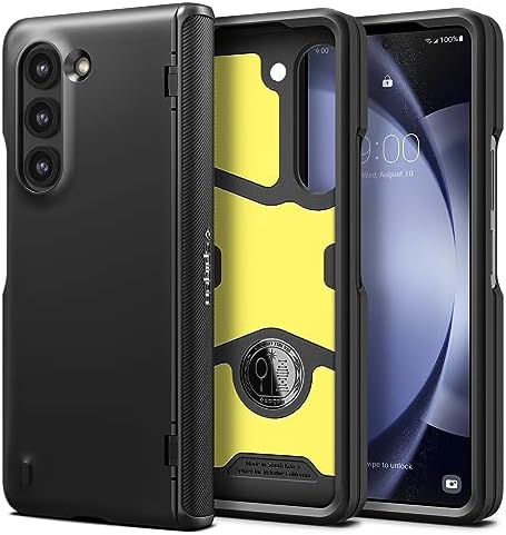 【ポイント2倍】 【クーポン付】 Spigen Galaxy Z Fold5 ケース [ SC-55D | SCG22 ] フルカバー 2重構造 [TPU+PC] 最大90％ 衝撃吸収 米軍MIL規格取得 耐衝撃 ワイヤレス充電対応 スリム・アーマー Pro ACS06211 (ブラック)