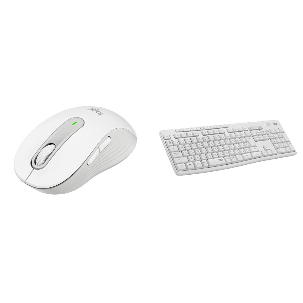 【ポイント2倍】 【クーポン付】 セットロジクール Signature M650MOW ワイヤレスマウス 静音 オフホワイト  M650 国内正規品 レギュラー \u0026 ワイヤレスキーボード K295OW 静音 防水 キーボード 無線 Unifying K295 オフホワイト