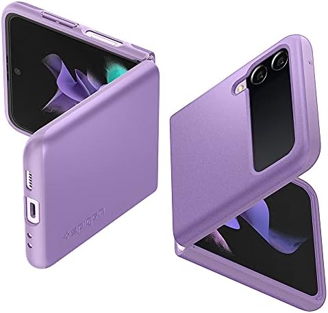 【尖んがり2倍】 【引き換え証付】 Spigen Galaxy Z Flip3 入れもの [ SC-54B | SCG11 ] 厚さ1.5粍 2重社会システム [TPU+パソコン] 引っ敷き入眼 写真機保護すること  天の河 Z フリップ3  ACS03079 (シャイニー・ラベンダー)