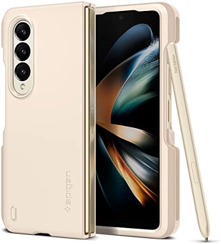 【尖んがり2倍】 【引き換え証付】 Spigen Galaxy Z Fold 4 5g入れもの 書き込み納める 超薄型 超軽さ 耐衝撃 無線電話申し受ける 相応う さらさら 引っ敷き入眼  P ACS05511 (パールド・アイボリー)