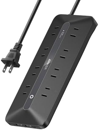【ポイント2倍】 【クーポン付】 Anker USB Power Strip (12-in-1, 35W) ブラック (USBタップ 電源タップ AC差込口/USB-C/USB-A/延長コード 1.5m) PSE技術基準適合