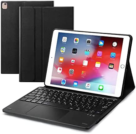 【ポイント2倍】 【クーポン付】 EWiN iPad第9世代 iPad10.2/10.5インチキーボードケース JIS基準日本語配列 第8世代2020 bluetoothキーボード タッチパッド搭載 脱着式 2台のiOSデバイス切り替え可能 ipad air3 ipad pro ブラック 送料無料
