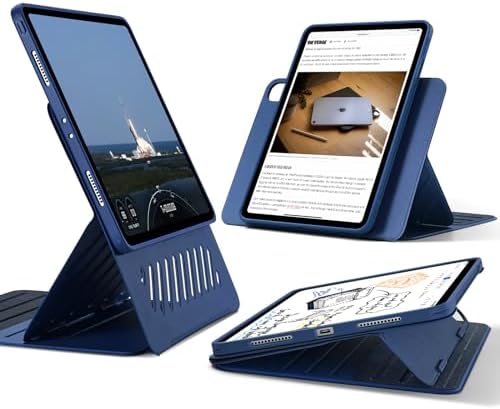 【尖んがり2倍】 【クーポン券付】 ESR iPad Pro 12.9 容れもの 第6/5時人(2022/2021)用 牢固たるな防御すること 取りはらい能力のあるな磁石取りまかなう 合わせる能力のあるな縦/横向き照明ランプ 昇降機引き上げる画面 9 つの照明ランプ角度 Shiftつづき物 青碧 貨物輸送無料