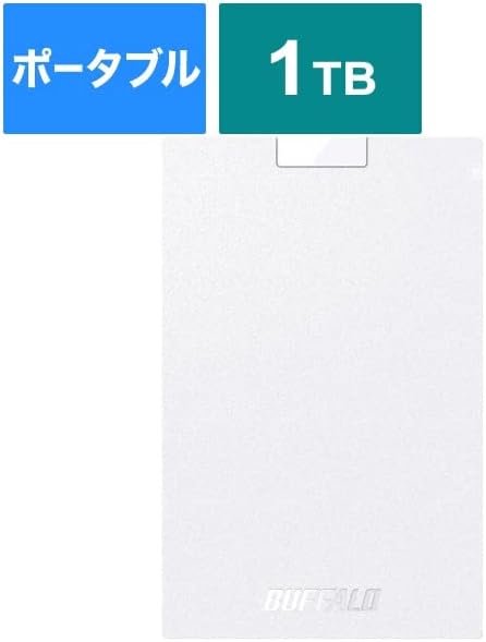 【ポイント2倍】 【1,000円引クーポン付】 バッファロー SSD-PG1.0U3-WC (ホワイト) USB 3.2 (Gen 1) 対応 ポータブルSSD 1TB|モデラート ガジェットショップ