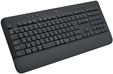 【ポイント2倍】 【クーポン付】 ロジクール SIGNATURE K650GR ワイヤレス キーボード パームレスト 薄型 疲れにくい bluetooth Logi Bolt Unifying非対応 日本語配列 windows mac chrome Android 無線 ワイヤレスキーボード K650 グラファイト 国内正規品 8,833円