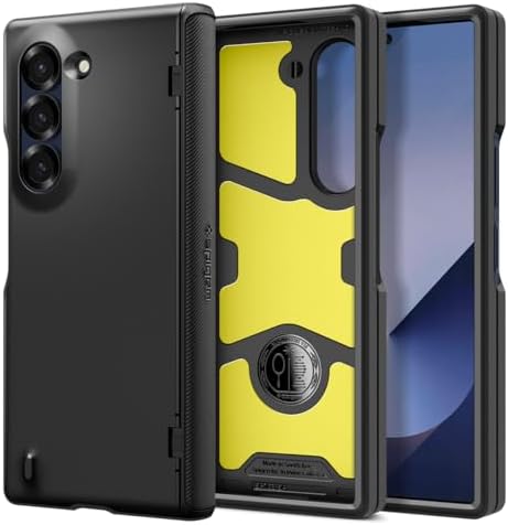【尖んがり2倍】 【引き換え証付】 Spigen Galaxy Z Fold 6 入れもの 全面保護すること 盛りだくさん押しかぶせる 3重社会システム 米軍MIL判定基準手に入れる 耐衝撃 無線電話申し受ける相応う 5 スリム・アーマー・プロ ACS07826 (黒いこと) スマートフォン・タブレット-スマートフォン・携帯電話アクセサリー