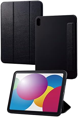 【ポイント2倍】 【クーポン付】 エレコム iPad 10.9 第10世代 (2022年) ケース カバー ハイブリッドケース シリコン フラップケース 2アングル オートスリープ/ウェイク対応 ブラック TB-A22RWVSCHBK