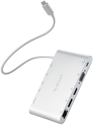 【尖んがり2倍】 【クーポン券付】 USBこしき 縛ステイション 11-インチ-1 マルチ管する4画面 Type-C USB PD100W相応う USB-A×3 / Displayport/HDMI/D-sub / 4極φ3．5端子 イヤホンジャック/SD＋microSD/ローカルエリアネットワーク界面 しろがね色 DST-C28SV